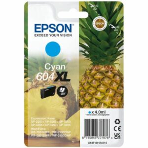 Epson 604XL Cyan Blækpatron 4 ml – Original – C13T10H24010 | Levende Farver & Professionelle Resultater