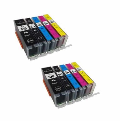 Rabat sæt! Canon PGI-570XL | CLI-571XL | 2 x 5 farver | Kompatibel | 152 ml