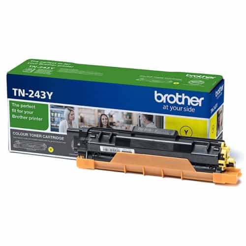 Brother TN243Y Gul Toner 1.000 Sider – Original – TN-243Y | Klare Gule Toner & Professionel Kvalitet