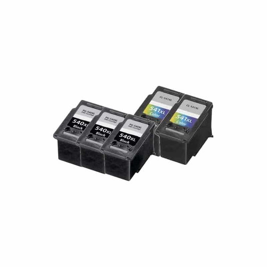 Rabat sæt! Canon PG-540XL | CL-541XL Kompatible Blækpatroner | Stor Pakke – Stor Besparelse | 88 ml
