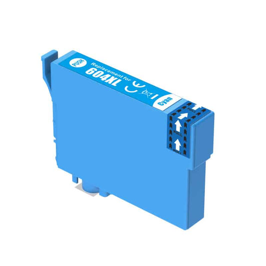 Epson 604XL Cyan Blækpatron 10 ml – Kompatibel – C13T10G24010 | Levende Farver & Høj Kvalitet