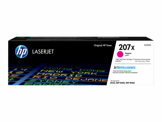 HP 207X Magenta Toner 2.450 Sider – Original – W2213X | Kraftfulde Farver & Pålidelig Ydeevne