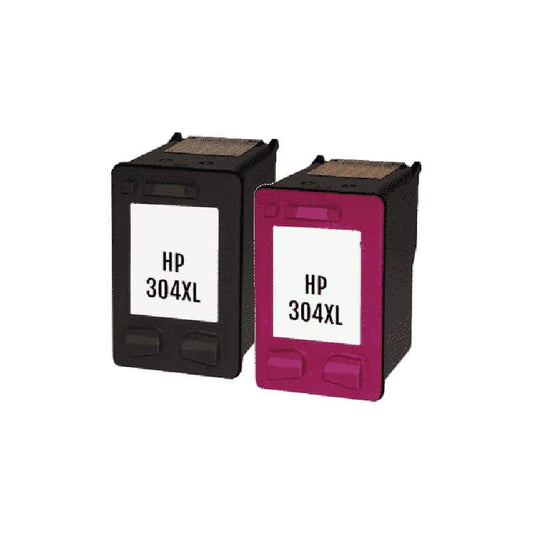 Rabat sæt! HP 304XL 28 ml | 1 x Sort 1 x Farve | Kompatibel | Høj kapacitet