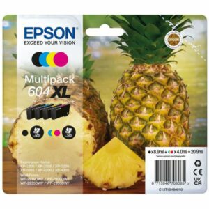 Multi Pack! Epson 604XL BK-C-M-Y Blækpatron 20.9 ml – Original – C13T10H64010 | Komplet Farvesæt & Høj Kvalitet