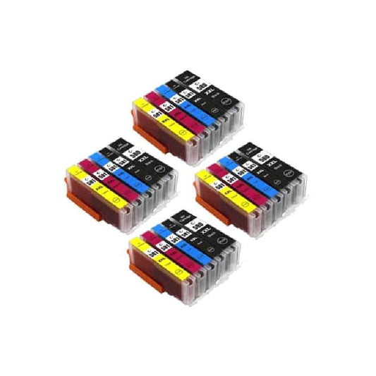 Rabat sæt! Canon PGI-580XXL | CLI-581XXL | 20 stk Farve Kompatible Blækpatroner | 20 stk Farve296 ml