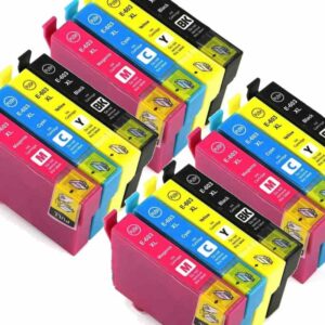 Rabat Sæt! Epson 603XL 4x BK-C-M-Y Blækpatron 180,8 ml – Uoriginal – 16 stk | Stor Kapacitet & Lav Pris