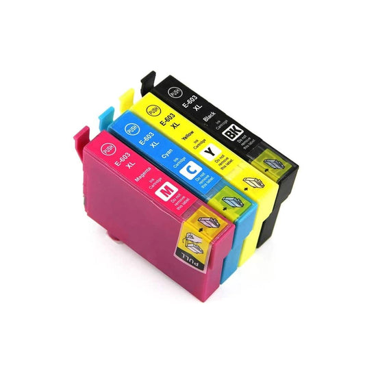 Rabat Sæt! Epson 603XL BK-C-M-Y Blækpatron 45,2 ml – Uoriginal – Komplet Farvesæt til Lav Pris