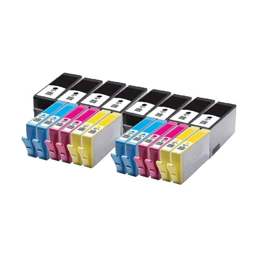 Rabat Sæt! HP 364XL – 8 x BK / 4 x C-M-Y – Kompatibel – 364XL – 380 ml – 20 stk. | Stor Kapacitet & Maksimal Besparelse