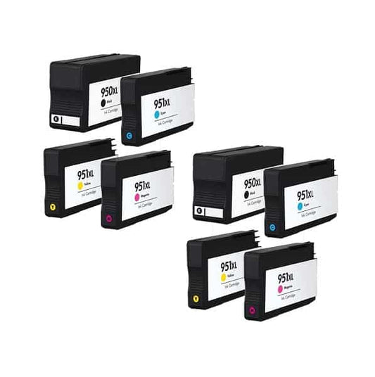 Rabat sæt! HP 950XL / 951XL – 2 x 4 farver BK-C-M-Y – Kompatibel – 950XL – 322 ml