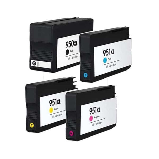 Rabat sæt! HP 950XL / 951XL – 4 farver BK-C-M-Y – Kompatibel – 950XL – 161 ml