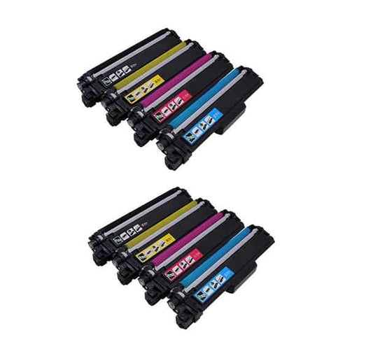 Rabat Sæt! Brother TN243 – 2 x 4 Farver BK-C-M-Y – Kompatibel – TN243 – 10.600 Sider | Stor Kapacitet & Maksimal Besparelse