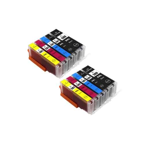 Rabat sæt! Canon PGI-580XXL | CLI-581XXL |10 stk Farve 148 ml | Kompatible Blækpatroner